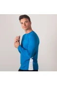 CAMISETA MIZUNO WAVE RUN 2 MANGA LONGA MASCULINA - Azul CAMISETA MIZUNO WAVE RUN 2 MANGA LONGA MASCULINA - Azul