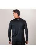CAMISETA MIZUNO WAVE RUN 2 MANGA LONGA MASCULINA - Preto