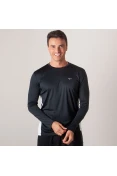 CAMISETA MIZUNO WAVE RUN 2 MANGA LONGA MASCULINA - Preto