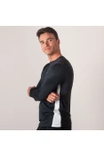 CAMISETA MIZUNO WAVE RUN 2 MANGA LONGA MASCULINA - Preto