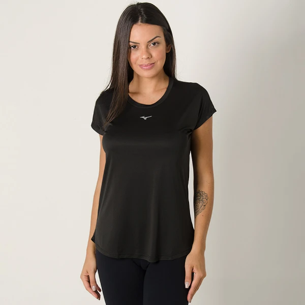 CAMISETA MIZUNO WAVE RUN FEMININA - Preto