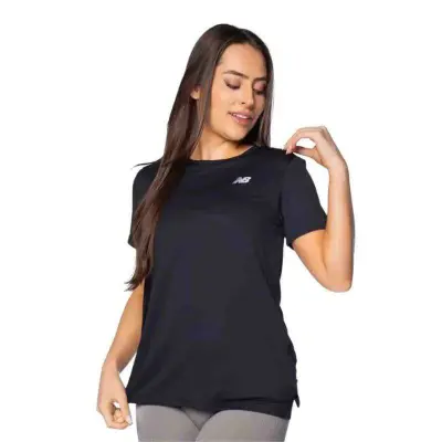 CAMISETA NEW BALANCE SPORT ESS FEMININA - Preto