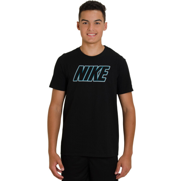 CAMISETA NIKE BLOCK TRAINING INFANTIL - Preto