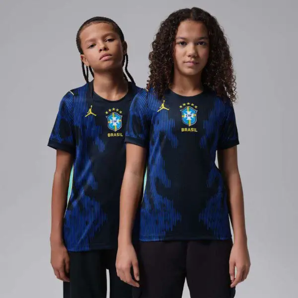 CAMISETA NIKE BRASIL JORDAN II 2026/27 INFANTIL - Azul