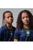 CAMISETA NIKE BRASIL JORDAN II 2026/27 INFANTIL - Azul
