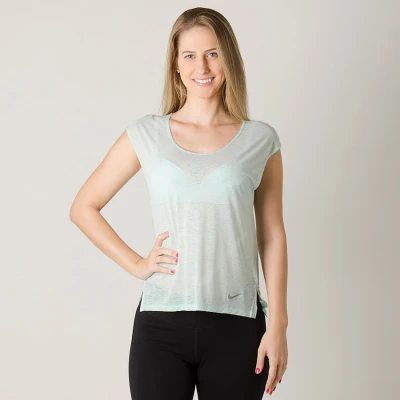 CAMISETA NIKE BREATHE TOP COOL FEMININA - Verde CAMISETA NIKE BREATHE TOP COOL FEMININA - Verde