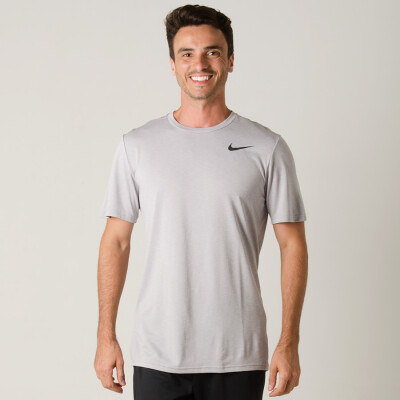 CAMISETA NIKE BREATHE TRAINING TOP MASCULINA - Cinza/preto