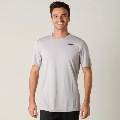 CAMISETA NIKE BREATHE TRAINING TOP MASCULINA - Cinza/preto CAMISETA NIKE BREATHE TRAINING TOP MASCULINA - Cinza/preto