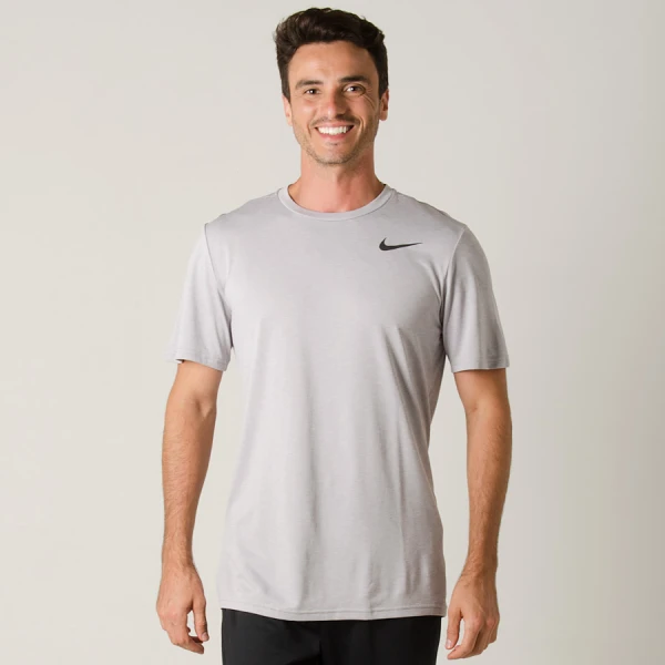 CAMISETA NIKE BREATHE TRAINING TOP MASCULINA - Cinza/preto CAMISETA NIKE BREATHE TRAINING TOP MASCULINA - Cinza/preto