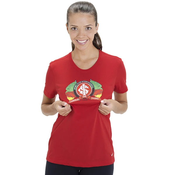 CAMISETA NIKE CORE SC INTERNACIONAL FEMININA - Vermelho CAMISETA NIKE CORE SC INTERNACIONAL FEMININA - Vermelho