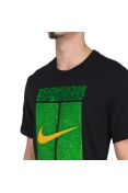 CAMISETA NIKE COURT DF TEE MASCULINA - Preto/verde CAMISETA NIKE COURT DF TEE MASCULINA - Preto/verde