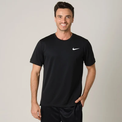 CAMISETA NIKE COURT DRY TENNIS TOP MASCULINA - Preto/branco CAMISETA NIKE COURT DRY TENNIS TOP MASCULINA - Preto/branco