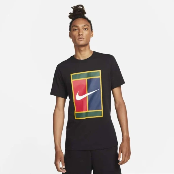 CAMISETA NIKE COURT MASCULINA - Preto