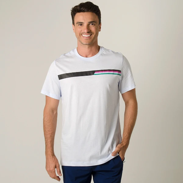 CAMISETA NIKE COURT RF MASCULINA - Azul celeste