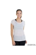 CAMISETA NIKE DF COOL BREEZE SHORT SLEEVE FEMININA - Branco/prata