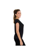 CAMISETA NIKE DF COOL BREEZE SHORT SLEEVE FEMININA - Preto/prata