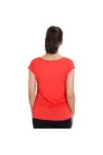 CAMISETA NIKE DF COOL BREEZE SHORT SLEEVE FEMININA - Vermelho/prata