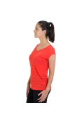 CAMISETA NIKE DF COOL BREEZE SHORT SLEEVE FEMININA - Vermelho/prata
