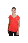 CAMISETA NIKE DF COOL BREEZE SHORT SLEEVE FEMININA - Vermelho/prata