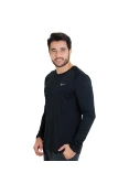 CAMISETA NIKE DF MILER LS MANGA LONGA MASCULINA - Preto