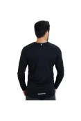 CAMISETA NIKE DF MILER LS MANGA LONGA MASCULINA - Preto