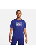 CAMISETA NIKE DF MILER SS TOP DYE MASCULINA - Azul