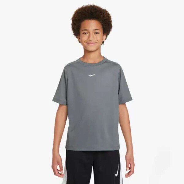 CAMISETA NIKE DF MULTI SS TOP INFANTIL - Grafite
