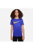 CAMISETA NIKE DF TEE LEG SWOOSH INFANTIL - Azul
