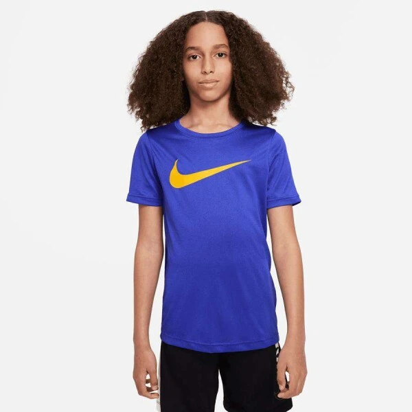 CAMISETA NIKE DF TEE LEG SWOOSH INFANTIL - Azul