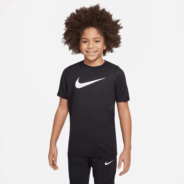 CAMISETA NIKE DF TEE LEG SWOOSH INFANTIL - Preto