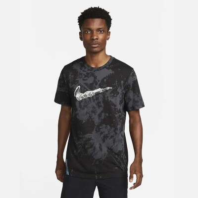 CAMISETA NIKE DF TEE RUN DIVISN AOP MASCULINA - Preto