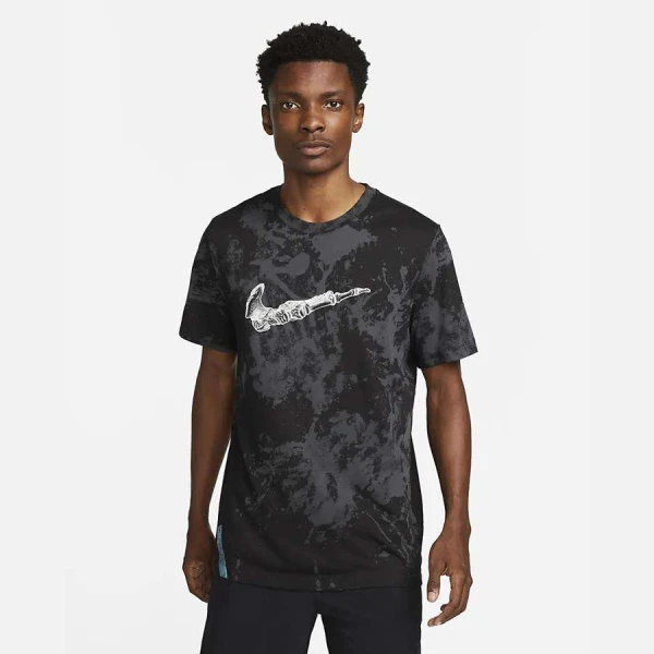 CAMISETA NIKE DF TEE RUN DIVISN AOP MASCULINA - Preto