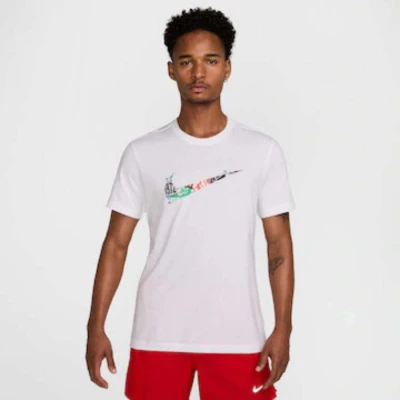 CAMISETA NIKE DF TEE RUN MANGA CURTA MASCULINA - Branco CAMISETA NIKE DF TEE RUN MANGA CURTA MASCULINA - Branco