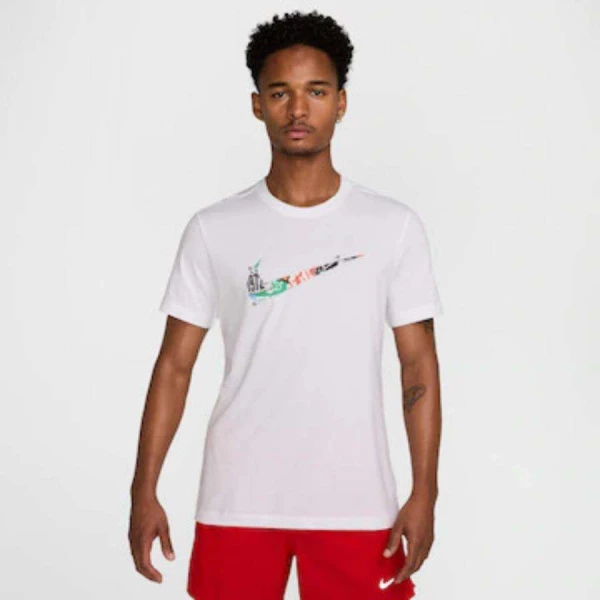 CAMISETA NIKE DF TEE RUN MANGA CURTA MASCULINA - Branco