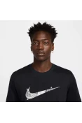 CAMISETA NIKE DF TEE RUN MANGA CURTA MASCULINA - Preto
