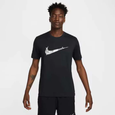 CAMISETA NIKE DF TEE RUN MANGA CURTA MASCULINA - Preto