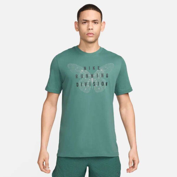 CAMISETA NIKE DF TEE RUN MASCULINA - Verde