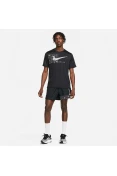 CAMISETA NIKE DF UV MILER RUNDVN SS MASCULINA - Preto/cinza