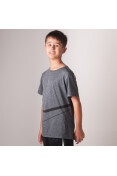 CAMISETA NIKE DRI-FIT BREATHE INFANTIL - Grafite