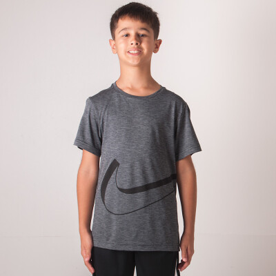 CAMISETA NIKE DRI-FIT BREATHE INFANTIL - Grafite