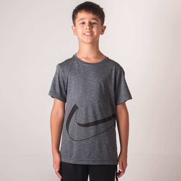 CAMISETA NIKE DRI-FIT BREATHE INFANTIL - Grafite