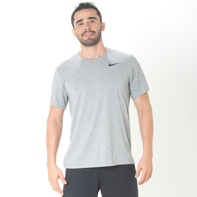 CAMISETA NIKE DRI FIT BREATHE MASCULINA - Cinza/preto CAMISETA NIKE DRI FIT BREATHE MASCULINA - Cinza/preto