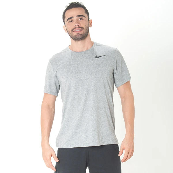 CAMISETA NIKE DRI FIT BREATHE MASCULINA - Cinza/preto CAMISETA NIKE DRI FIT BREATHE MASCULINA - Cinza/preto