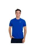 CAMISETA NIKE DRI FIT CONTOUR SS MASCULINA - Azul/prata CAMISETA NIKE DRI FIT CONTOUR SS MASCULINA - Azul/prata