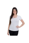 CAMISETA NIKE DRI FIT CONTOUR SSL FEMININA - Branco