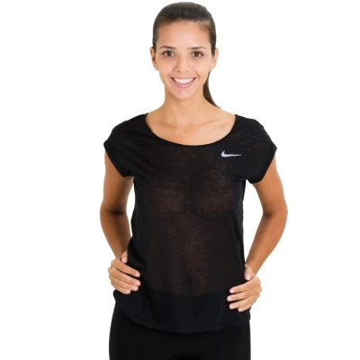 CAMISETA NIKE DRI FIT COOL SHORT FEMININA - Preto CAMISETA NIKE DRI FIT COOL SHORT FEMININA - Preto