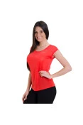 CAMISETA NIKE DRI FIT COOL SHORT FEMININA - Vermelho