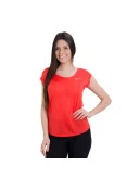 CAMISETA NIKE DRI FIT COOL SHORT FEMININA - Vermelho