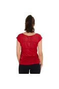 CAMISETA NIKE DRI FIT COOL SHORT FEMININA - Vermelho/prata