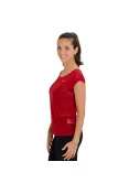 CAMISETA NIKE DRI FIT COOL SHORT FEMININA - Vermelho/prata